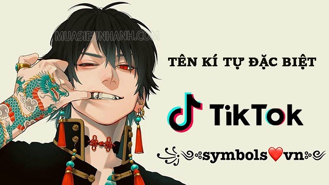 kí tự đặc biệt tik tok
