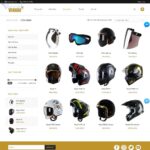Mẫu website bán mũ bảo hiểm - BH09 - Danh mục sản phẩm