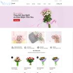 Mẫu giao diện website bán hoa tươi - BH06