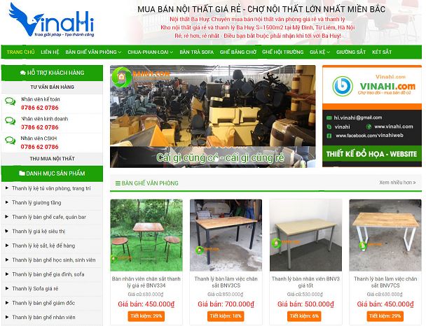 Mẫu website bán đồ cũ - BH15