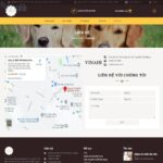 Giao diện Mẫu website bệnh viện thú cưng - DN06 - Liên hệ