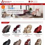 Mẫu website bán ghế massage - BH014 - Trang chủ