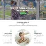 Mẫu website dịch vụ vệ sinh giúp việc nhà - DN02 - Trang chủ