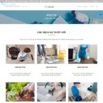 Mẫu website dịch vụ vệ sinh giúp việc nhà - DN02 - Dịch vụ