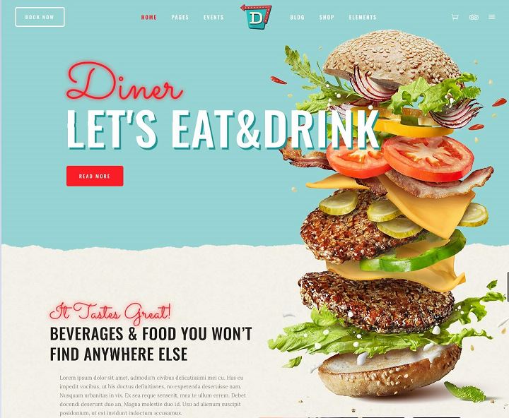 Mẫu website nhà hàng Fast Food - NHKS01