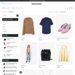 Mẫu website shop bán quần áo online - BH26 -Danh mục sản phẩm