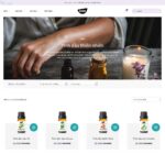 Giao diện mẫu website bán sản phẩm tinh dầu sả - BH32 - Danh mục sản phẩm