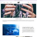 Giao diện mẫu website bán sản phẩm tinh dầu sả - BH32 - Giới thiệu