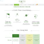 Giao diện mẫu website bán tinh dầu sả - BH30 - Thành viên