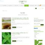 Giao diện mẫu website bán tinh dầu sả - BH30 - Tin tức