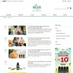 Giao diện mẫu website bán tinh dầu sả - BH31 - Tin tức