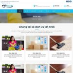 Mẫu website dịch vụ vệ sinh giúp việc nhà - DN07 - Dịch vụ