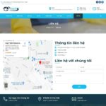 Mẫu website dịch vụ vệ sinh giúp việc nhà - DN07 - Liên hệ