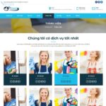 Mẫu website dịch vụ vệ sinh giúp việc nhà - DN07 - Thành viên